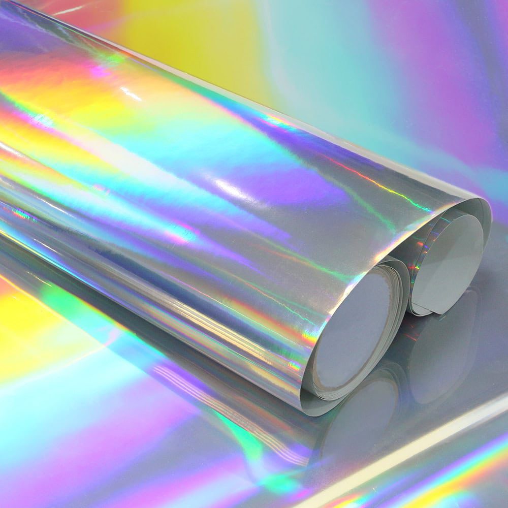 Holographic Rainbow Silver Printing Vinyl