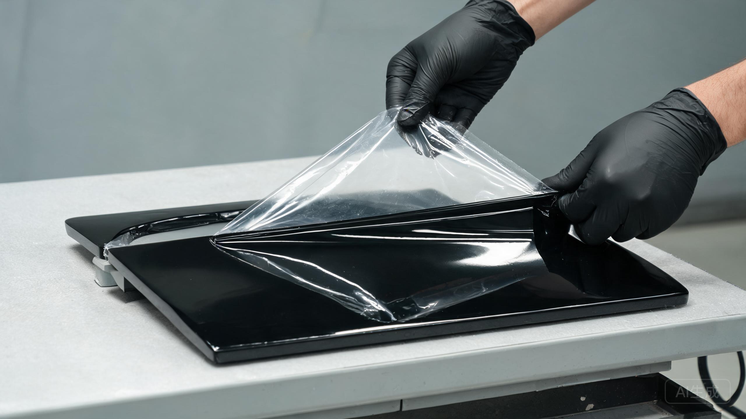 Controlled removal of clear PPF from a painted test panel.
