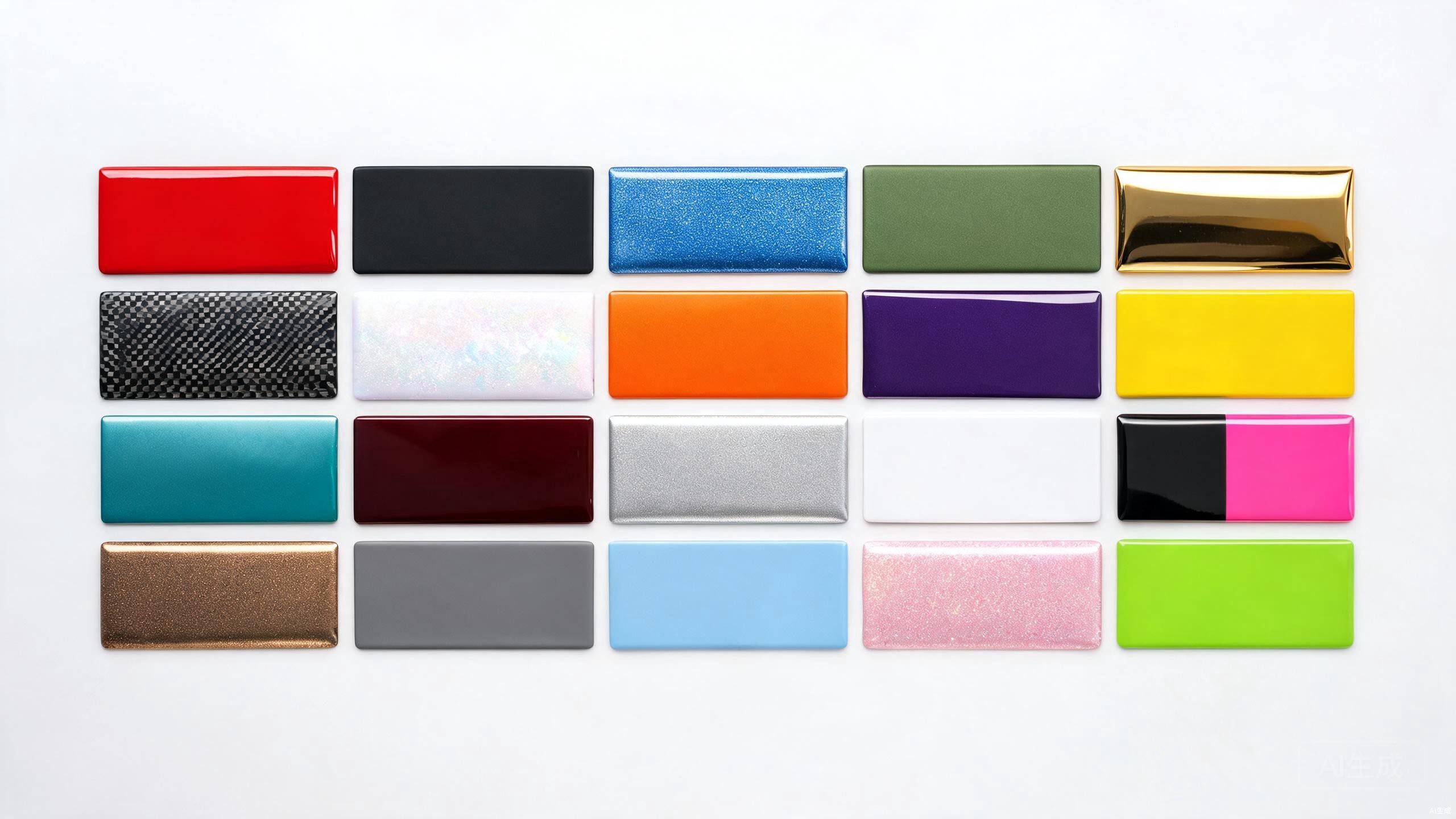 100+ color options for economy PVC color change film - glossy matte metallic satin chrome