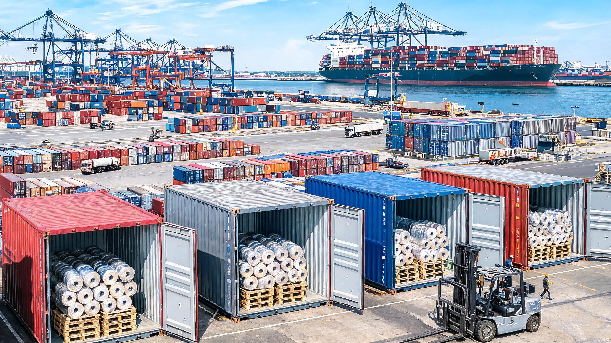 Container shipping and export logistics for automotive color change film
