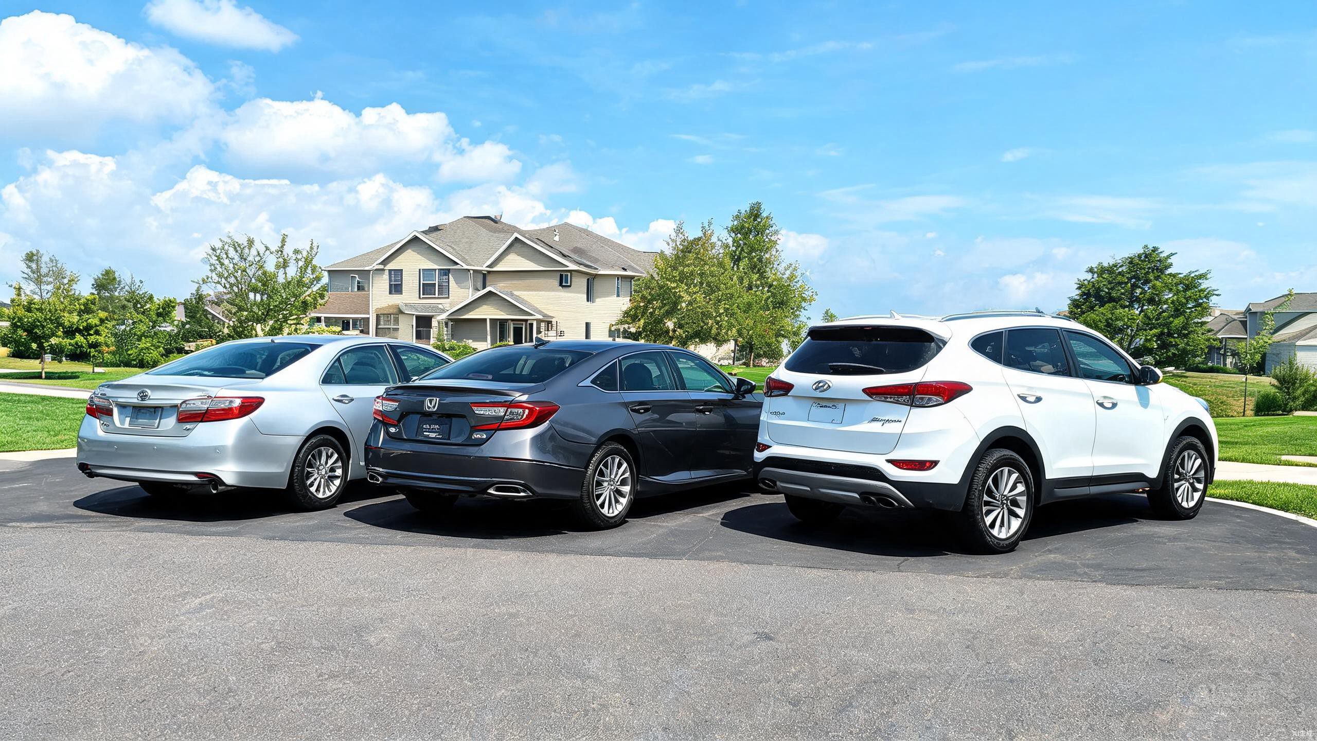 Mid-range family cars Toyota Honda Hyundai protected by Standard TPU PPF
