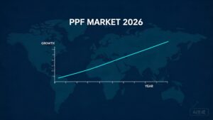 Global PPF market survey 2026 featuring world map and growth trend visualization