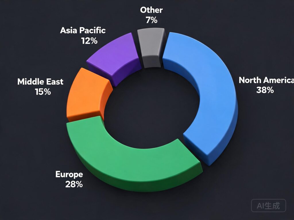 Regional PPF market distribution pie chart