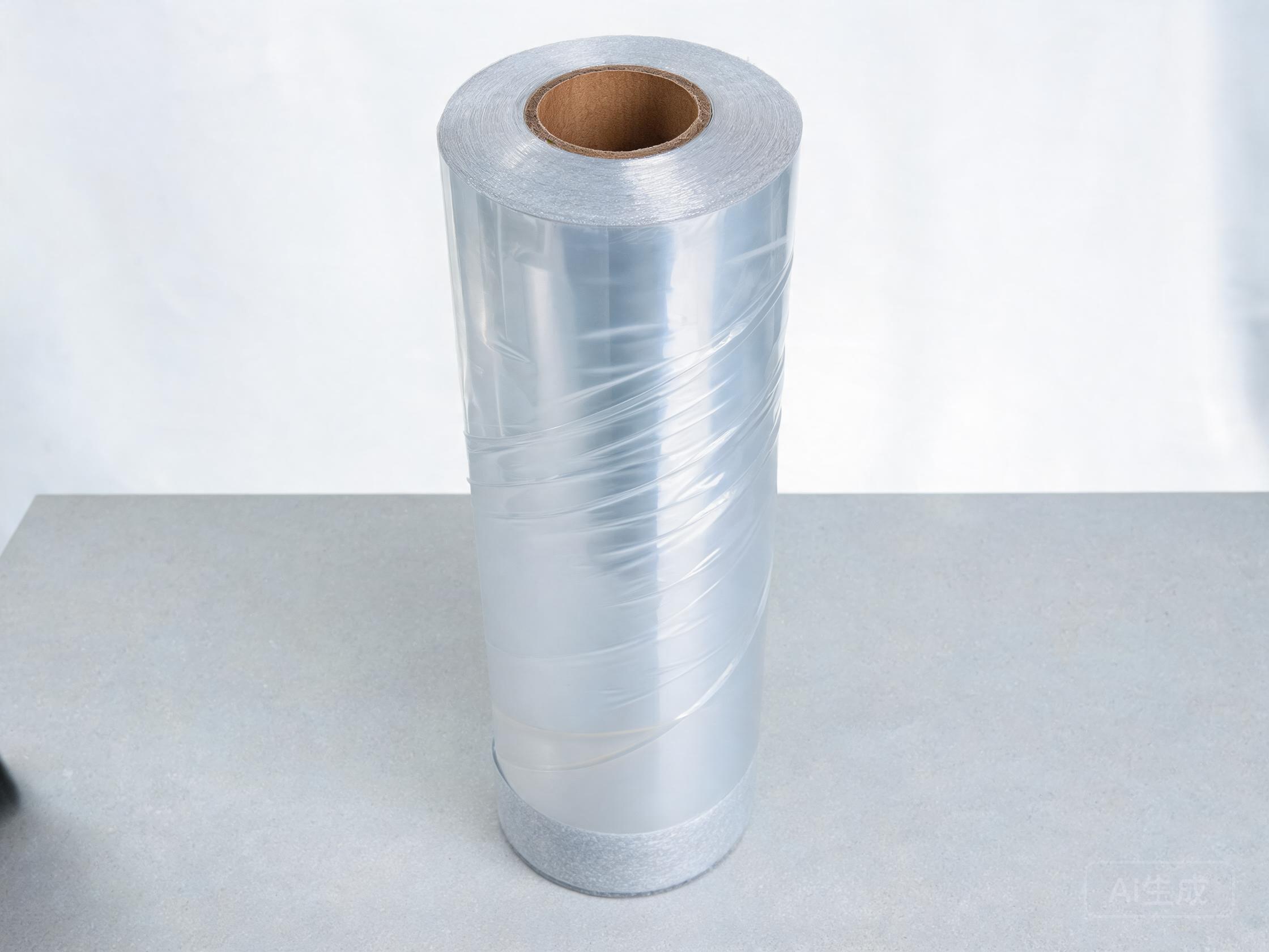 PPF roll protected with a cardboard inner core and fitted plastic end caps