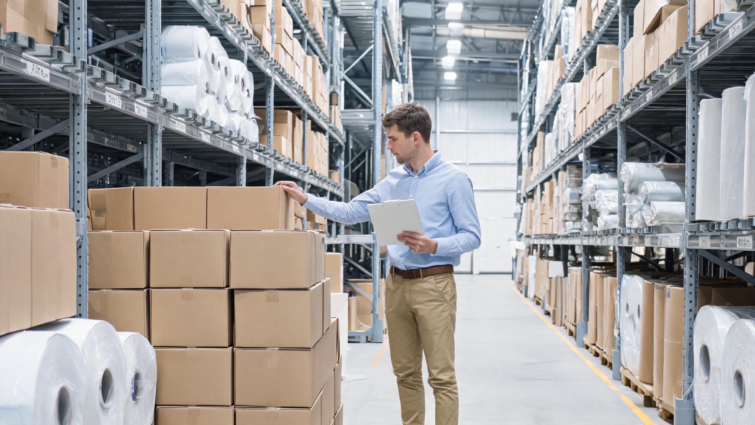Buyer checking protected PPF rolls and shipping records for a first order